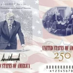 Donald Trump revela novo passaporte comemorativo dos EUA com sua imagem