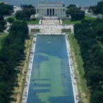 Trump alega vandalismo em espelho d’água do Lincoln Memorial sem apresentar provas