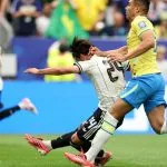 KAISHU SANO MARCA GOL E ABRE O PLACAR PARA O JAPÃO CONTRA O BRASIL