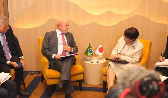 Lula se reúne com primeira-ministra do Japão e discute acordo com o Mercosul