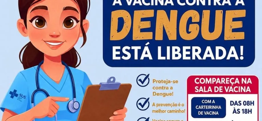 VACINAÇÃO CONTRA A DENGUE: CASTILHO CHAMA MORADORES DE 59 ANOS VACINAÇÃO CONTRA A DENGUE: CASTILHO CHAMA MORADORES DE 59 ANOS