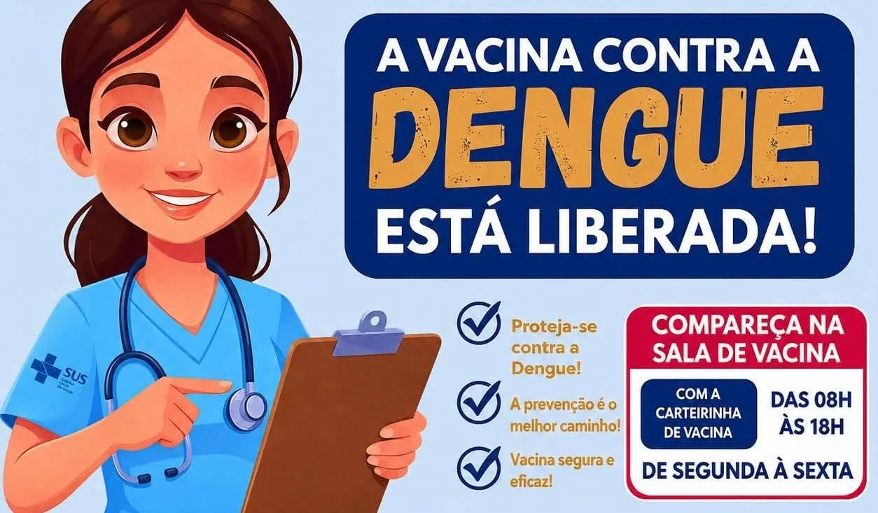 VACINAÇÃO CONTRA A DENGUE: CASTILHO CHAMA MORADORES DE 59 ANOS