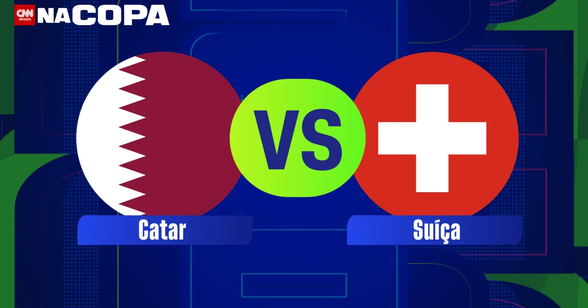 CATAR X SUÍÇA: HORÁRIO E ONDE ASSISTIR AO JOGO DA COPA DO MUNDO