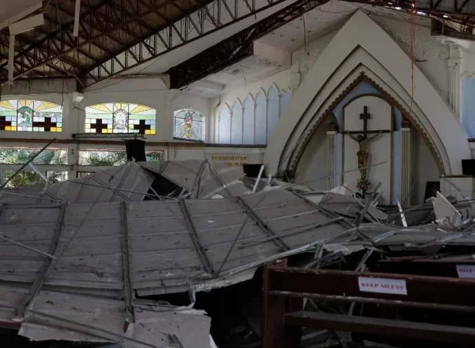 Igreja nas Filipinas promove coleta especial após terremoto devastador