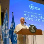 Papa Francisco defende aliança global no combate à fome durante visita ao Programa Alimentar Mundial