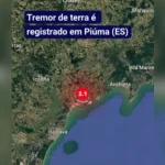 Tremor de 2.1 de magnitude é registrado em Piúma, Espírito Santo