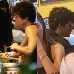 Bruna Marquezine e Shawn Mendes são flagrados trocando carinhos em jantar no Rio