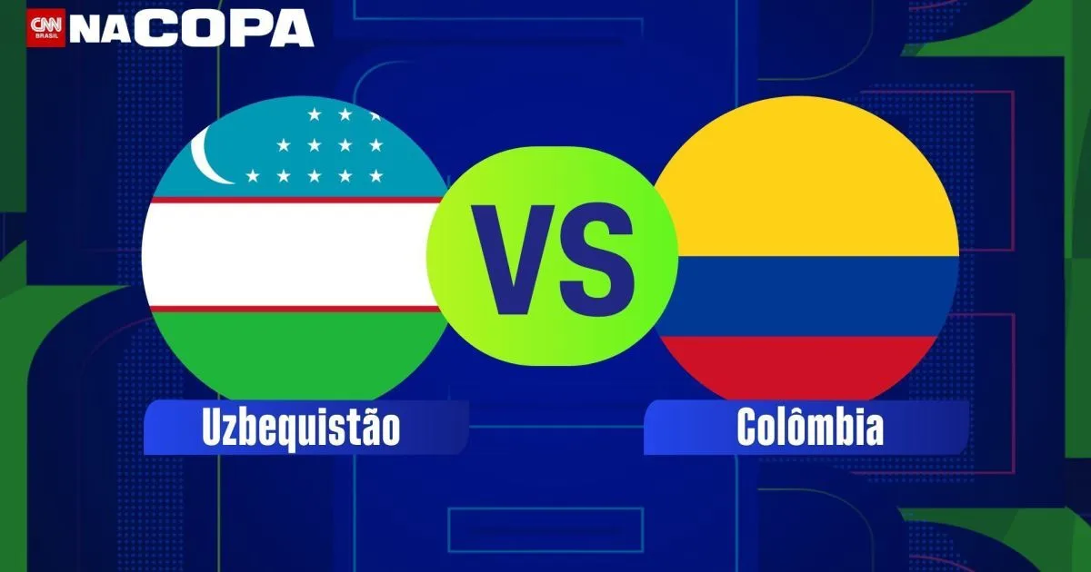 UZBEQUISTÃO X COLÔMBIA: HORÁRIO E ONDE ASSISTIR À COPA DO MUNDO