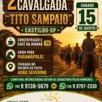 Cavalgada em Castilho 2026 terá café da manhã e percurso até o