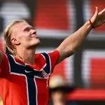 CONCURSO DE SÓSIAS DE HAALAND ANIMA PRÉ-JOGO DE NORUEGA X INGLATERRA