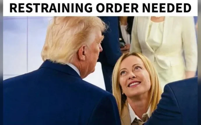 Trump sugere ‘medida protetiva’ contra a primeira-ministra italiana Meloni