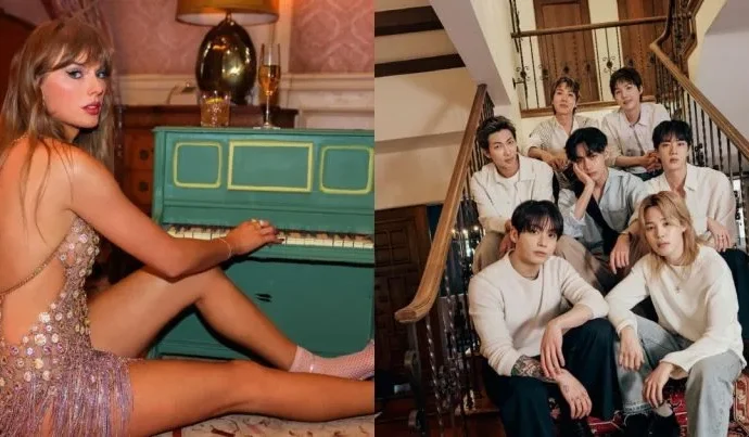 BTS e Taylor Swift se destacam entre os artistas mais ouvidos no Brasil BTS e Taylor Swift se destacam entre os artistas mais ouvidos no Brasil