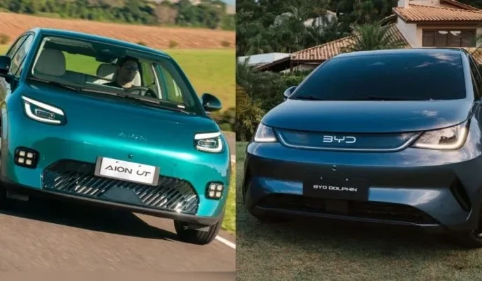 GAC Aion UT Elite e BYD Dolphin SE: Comparativo entre Dois Hatches Elétricos