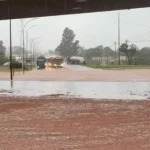 Temporal em Campo Grande Isola Motoristas no Bairro Maria Aparecida Pedrossian
