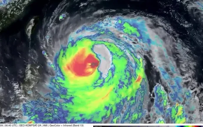 Tufão Bavi provoca alerta em Taiwan e na China com ventos de até 200 km/h