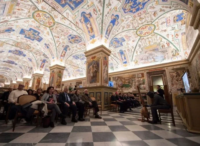 Papa inaugura exposição sobre a água na Biblioteca Vaticana
