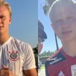 HAALAND JÁ VESTIU CAMISAS DO FLAMENGO E CORINTHIANS ANTES DO JOGO CONTRA O BRASIL