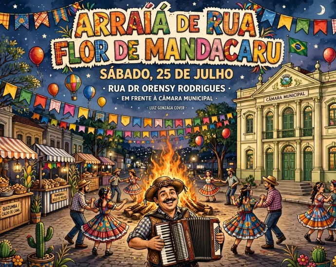 Arraiá Flor de Mandacaru acontece sábado em Andradina com