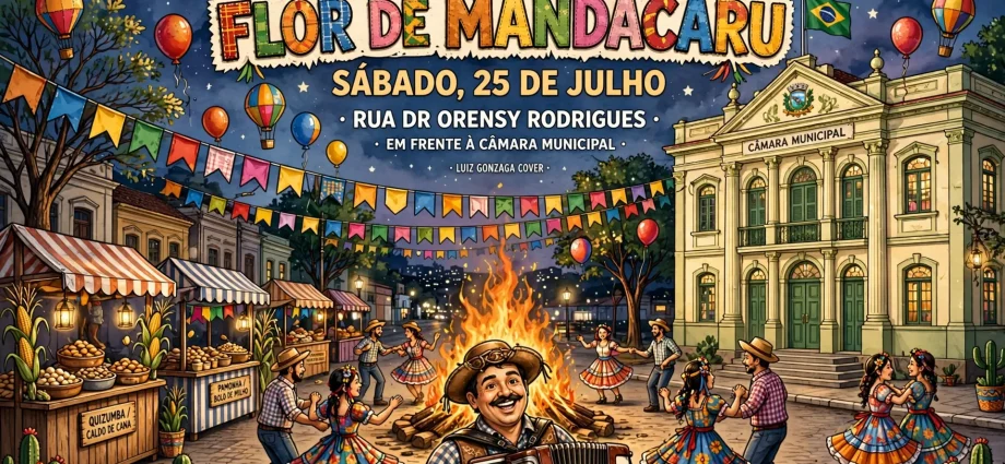 Arraiá Flor de Mandacaru acontece sábado em Andradina com
