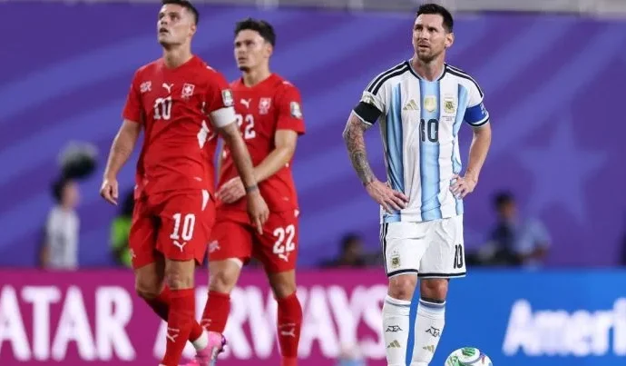 Argentina vence Suíça por 3 a 1 e se classifica para as semifinais da Copa do Mundo