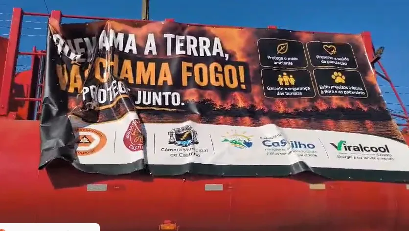 Mobilização em Castilho alerta sobre perigos de queimadas e incêndios Pauta recebida por e-mail