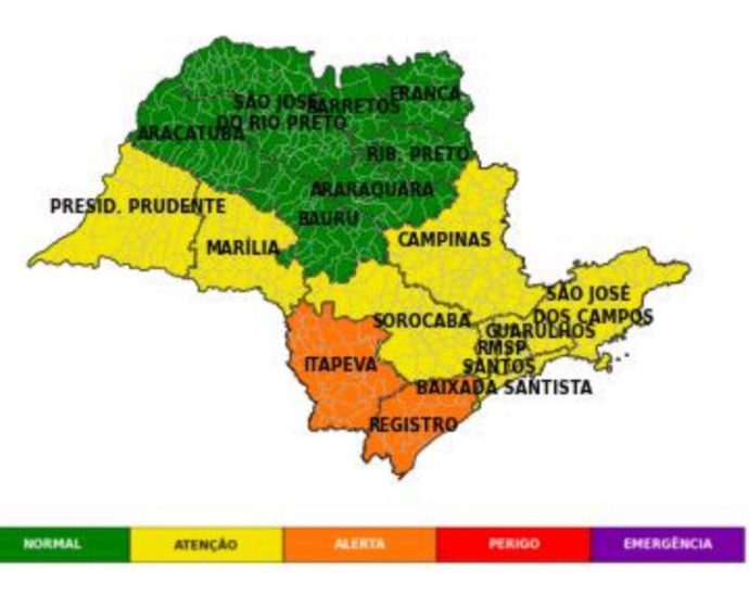Defesa Civil alerta para calor e chuvas intensas no interior de SP