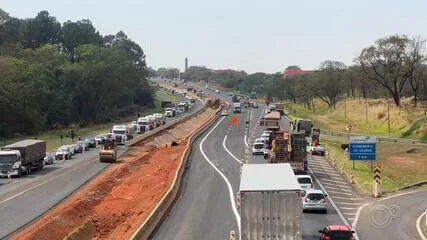 Obras na Washington Luís liberam terceira faixa e alteram trânsito em Rio Preto