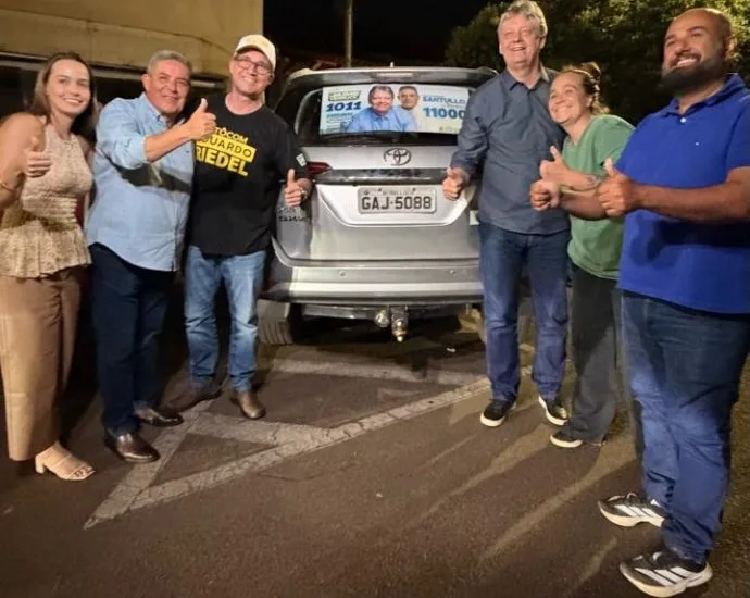 Mobilização em Três Lagoas apoia candidaturas de Jaime Verruck e Santullo da Tereza
