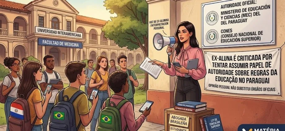 Críticas a Ex-Aluna que Interpreta Regras da Educação no Paraguai