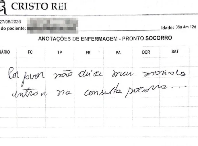 Mulher denuncia marido e homem é preso em hospital Mulher denuncia marido e homem é preso em hospital