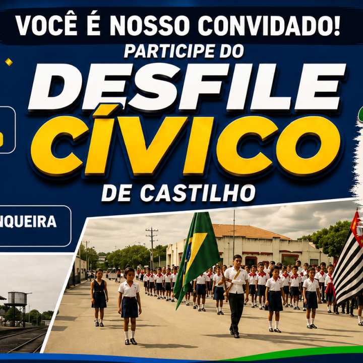 Desfile Cívico celebra 73 anos de emancipação em Castilho Desfile Cívico celebra 73 anos de emancipação em Castilho