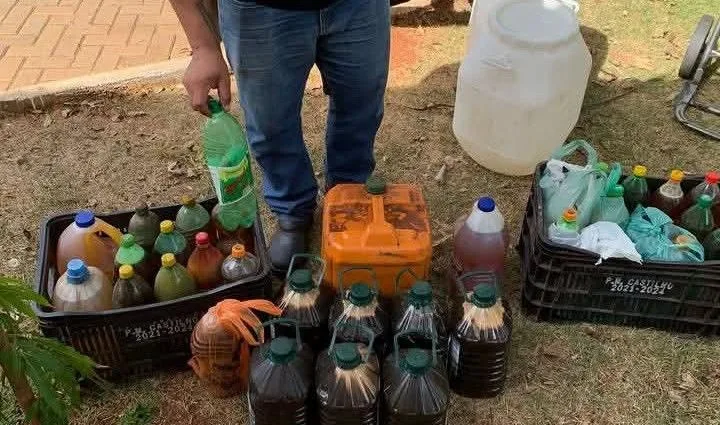 Castilho realiza nova coleta de óleo de cozinha usado para conscientização ambiental
