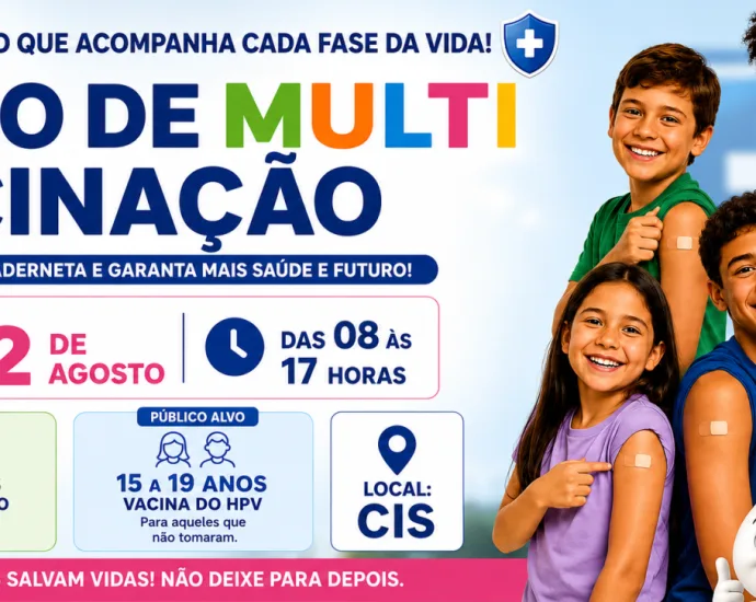 Ação de Multivacinação em Castilho será em 22 de agosto