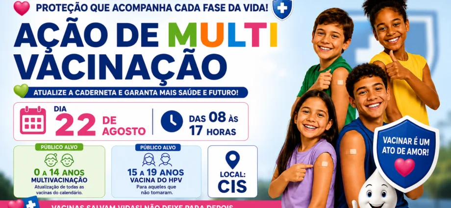 Ação de Multivacinação em Castilho será em 22 de agosto