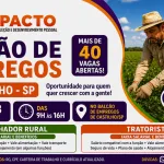 Feirão de Empregos da Cutrale em Castilho oferece mais de 40 vagas