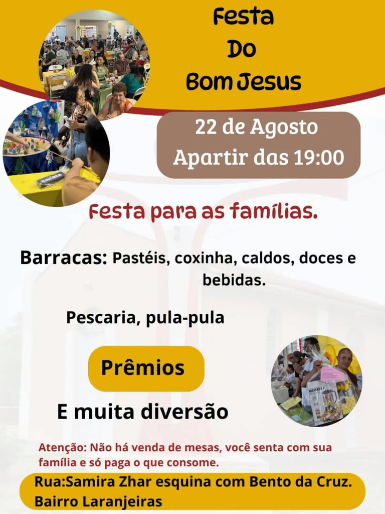 Festa do Bom Jesus será realizada neste sábado em Castilho