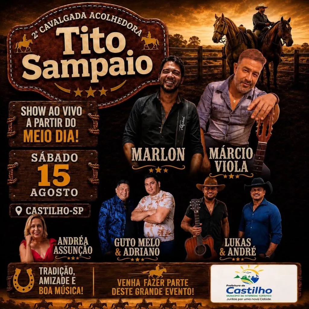 2ª Cavalgada Acolhedora Tito Sampaio promete música e gastronomia no Recinto Adão Severino
