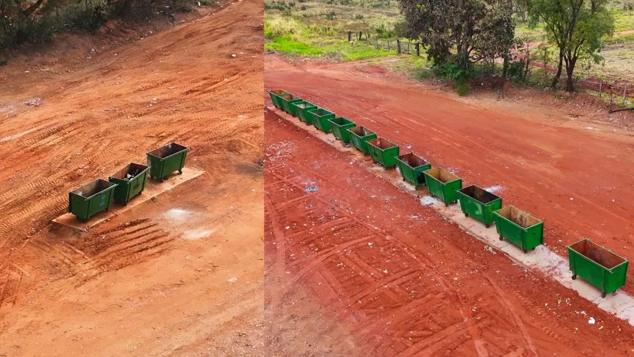 Três Lagoas amplia número de caçambas para descarte de resíduos na BR-158