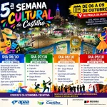 5ª Semana Cultural de Castilho 2026 terá quatro noites gratuitas