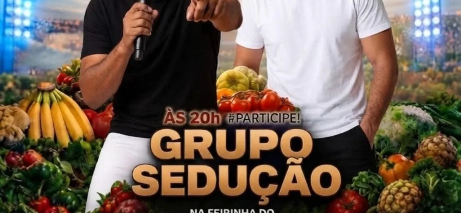 Grupo Sedução se apresenta na Feirinha do Produtor de Castilho nesta quarta-feira