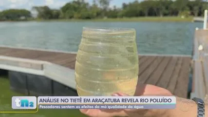 Análise revela poluição no Rio Tietê em Araçatuba