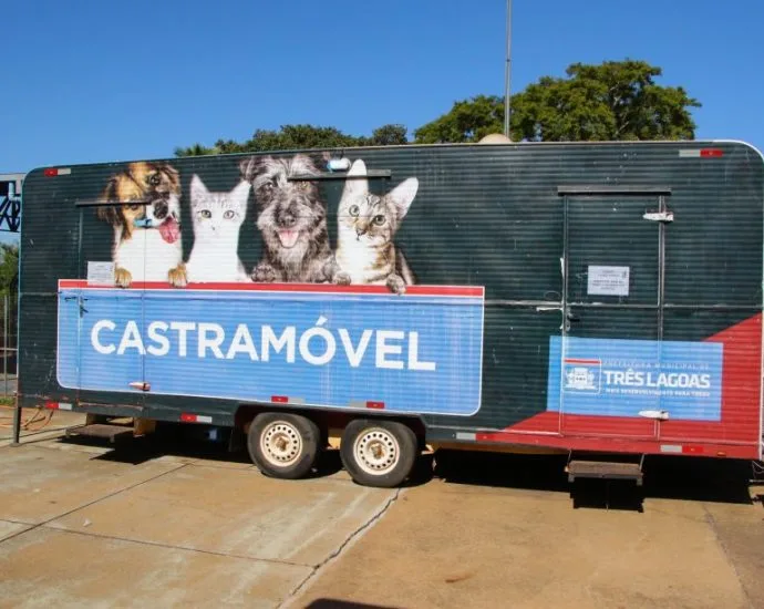 Castramóvel oferece castração gratuita e serviços para animais em Três Lagoas