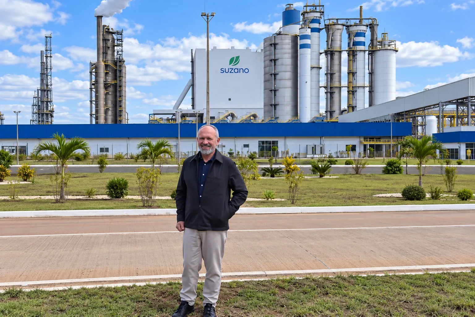 Paulo Hartung visita fábrica de celulose em Ribas do Rio Pardo