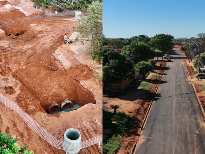 Recuperação da Rua Manuel de Faria e Pavimentação em Três Lagoas
