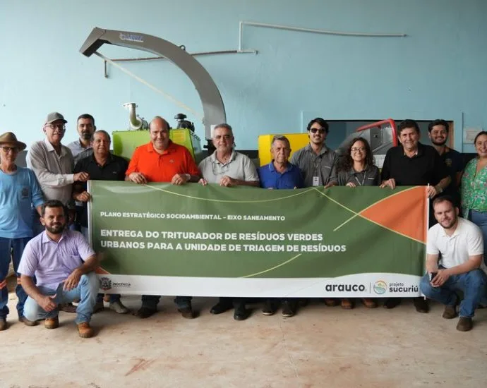 Arauco destina R$ 1 milhão para equipamentos na Unidade de Triagem de Resíduos de Inocência Arauco destina R$ 1 milhão para equipamentos na Unidade de Triagem de Resíduos de Inocência
