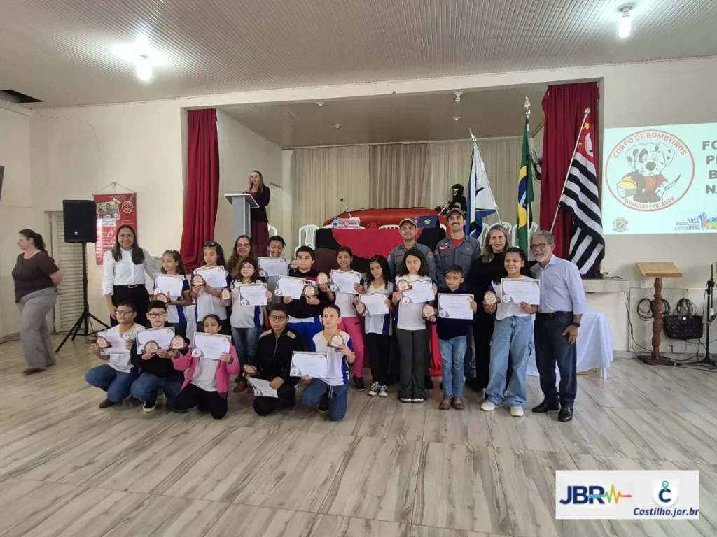 Bombeiro na Escola em Castilho celebra formatura de 2026