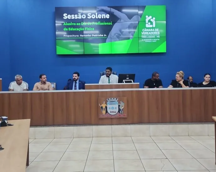 Câmara Municipal homenageia profissionais de Educação Física em Três Lagoas