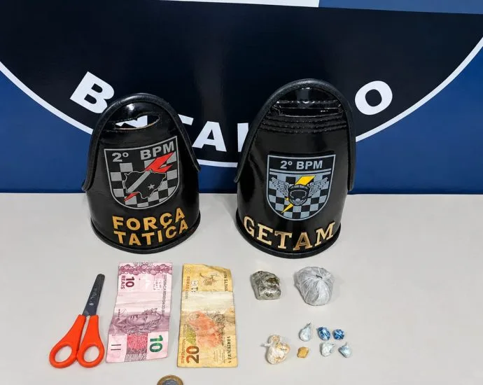 Casal é detido por tráfico de drogas em Três Lagoas após ação da Força Tática e GETAM Casal é detido por tráfico de drogas em Três Lagoas após ação da Força Tática e GETAM