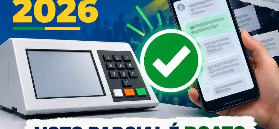 Eleições 2026: voto parcial é boato e não anula escolhas