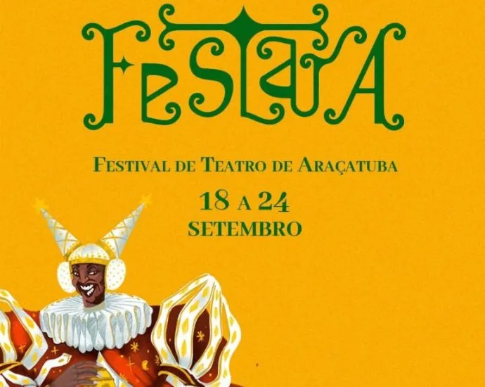 FESTARA 2026 oferece teatro gratuito em Araçatuba de 18 a 24 de setembro